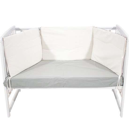 Gray-White Double Sided Baby Bed Pad