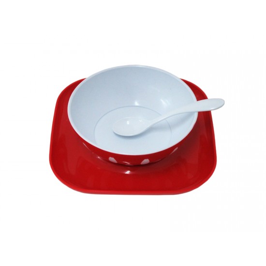 3-Piece Dining Table Red 3-Piece Dining Table Red