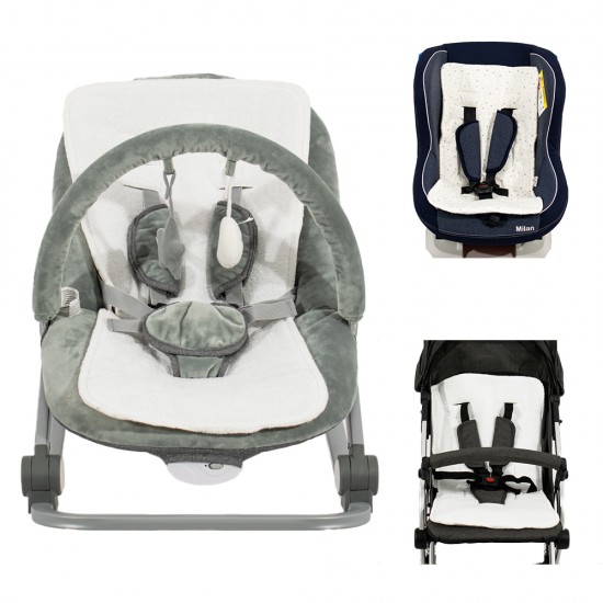 Stroller Mattress, Car Seat And Relax 3 In 1 Gray Stars Stroller Mattress, Car Seat And Relax 3 In 1 Gray Stars