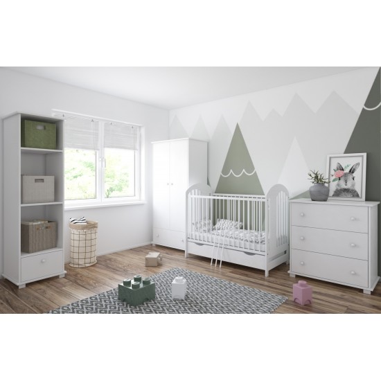 Pumba Bed With Drawer White Pumba Bed With Drawer White