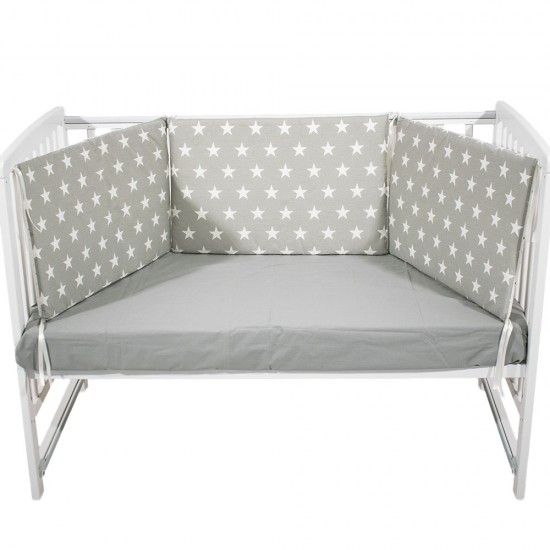 Gray Stars Baby Bed Pad Gray Stars Baby Bed Pad