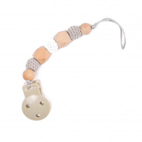 B-Pacifier Chain Grey B-Pacifier Chain Grey