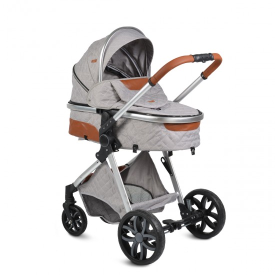 Baby Stroller 3 in 1 Alma Light Grey Baby Stroller 3 in 1 Alma Light Grey