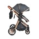Baby Stroller 3 in 1 Alma Black Baby Stroller 3 in 1 Alma Black