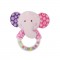 Rattle Ring Elephant Pink