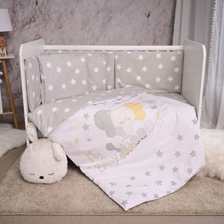 Set Smile Elephant Gray Stars