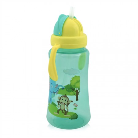 Sport Sipper With Straw And Handles Green 330ml