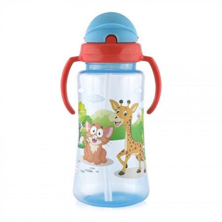 Sport Sipper With Straw Blue 330ml