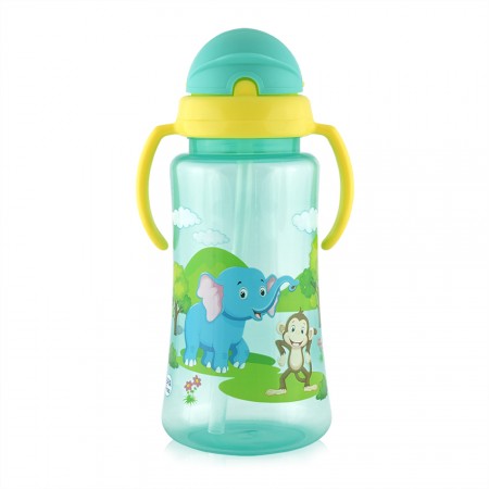 Sport Sipper With Straw And Handles Green 330ml