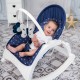 Baby Rocker Alex With Table Silver Blue Stars