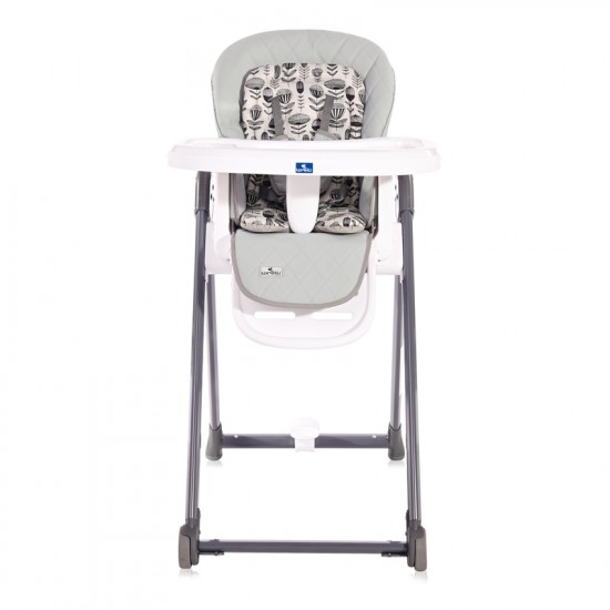 High Chair Party Cool Grey Leather