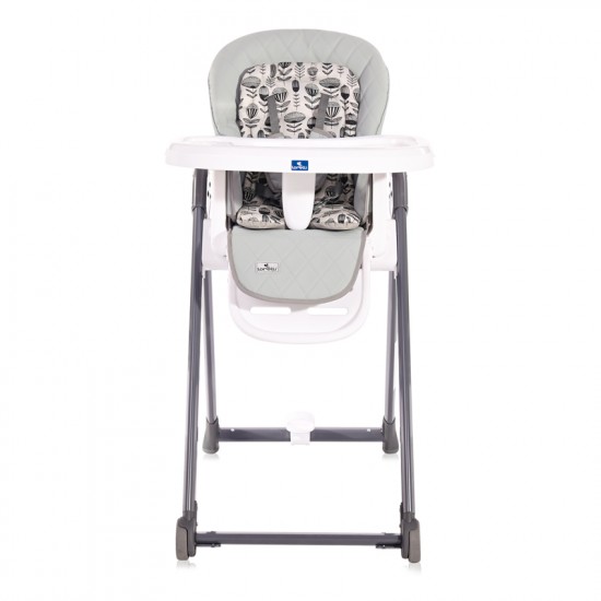 High Chair Party Cool Grey Leather High Chair Party Cool Grey Leather