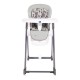 High Chair Party Cool Grey Leather High Chair Party Cool Grey Leather