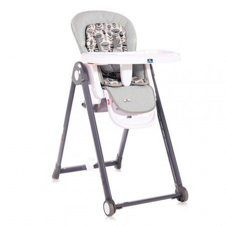 High Chair Party Cool Grey Leather