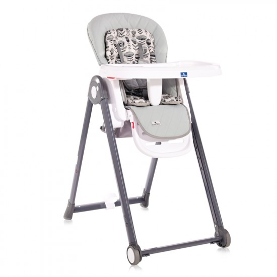 High Chair Party Cool Grey Leather High Chair Party Cool Grey Leather