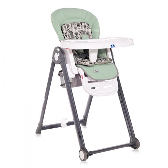 High Chair Party Frosty Green Leather High Chair Party Frosty Green Leather