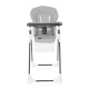 High Chair Dulce Cool Grey Leather High Chair Dulce Cool Grey Leather