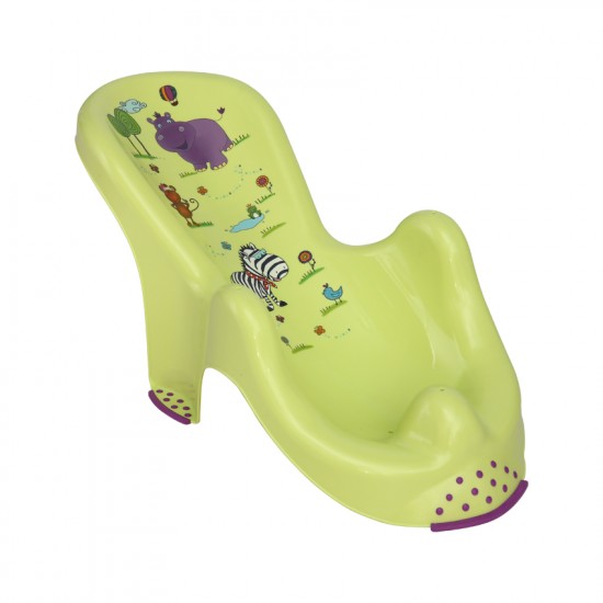 Baby Bath Pad Plastic Hippo Green