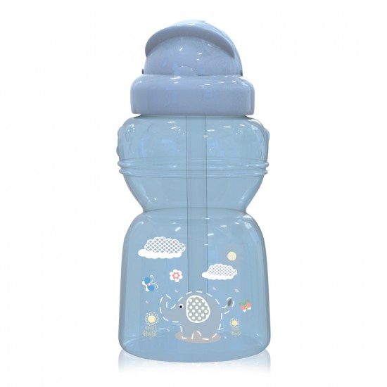 Sport Sipper WIth Straw 325ml Animals Moonlight Blue Sport Sipper WIth Straw 325ml Animals Moonlight Blue