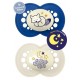 Night Silicone Pacifier 6-16 Months In 2 Colors