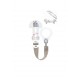 Pacifier Support Ribbon With Cap 0+ Months
