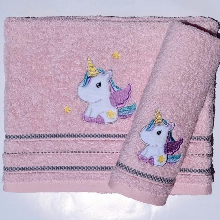 Baby Towel Morven Unicorn 22018 Pink