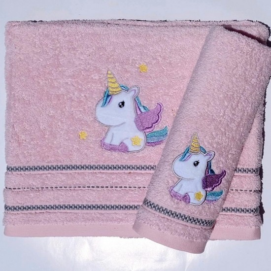 Baby Towel Morven Unicorn 22018 Pink Baby Towel Morven Unicorn 22018 Pink