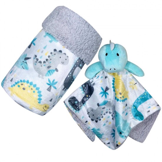 Dinosaur Cuddle Blanket Set 23025 Dinosaur Cuddle Blanket Set 23025