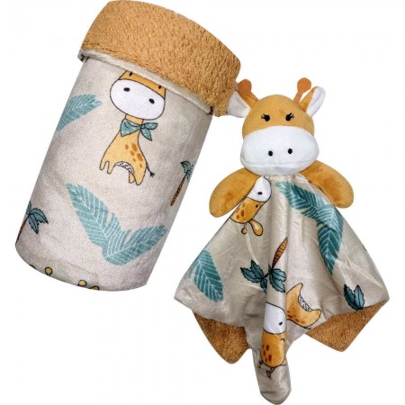 Giraffe Hugging Blanket Set 23024