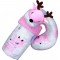 Deer Cuddle Blanket & Neck Pillow Set 23021