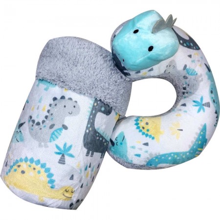 Dino 23019 Hugging Blanket & Neck Pillow Set