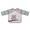 Baby Bib With Sleeve Messy Pink