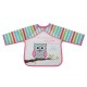 Baby Bib With Sleeve Messy Pink