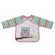 Baby Bib With Sleeve Messy Pink Baby Bib With Sleeve Messy Pink