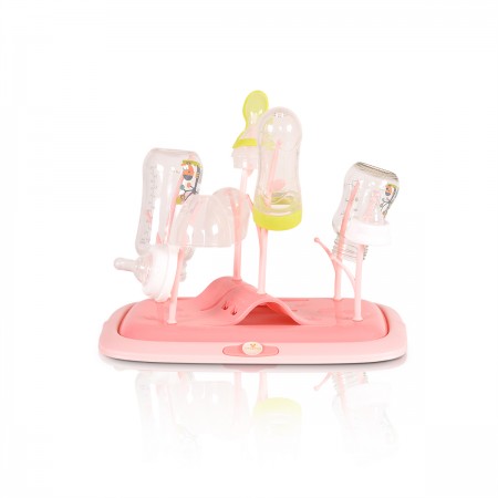 Bottle Drying Rack Coral Pink