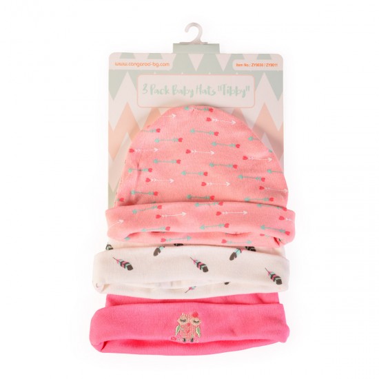 BABY HATS TIBBY PINK BABY HATS TIBBY PINK