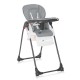 High Chair Dulce Silver Blue Leather High Chair Dulce Silver Blue Leather