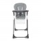 High Chair Dulce Silver Blue Leather