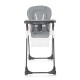 High Chair Dulce Silver Blue Leather High Chair Dulce Silver Blue Leather