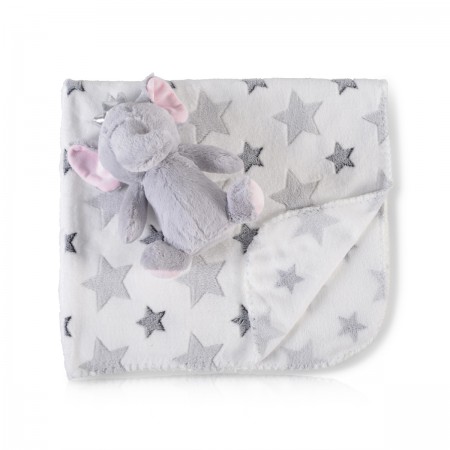 Baby Blanket With Stuffed Toy Little Elephant