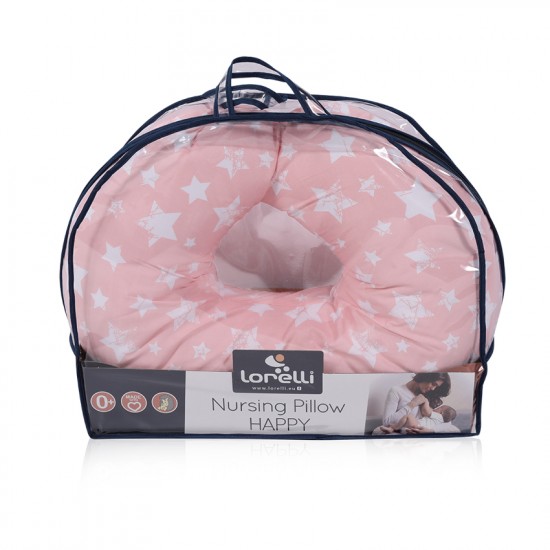Breastfeeding pillow happy little stars pink Breastfeeding pillow happy little stars pink