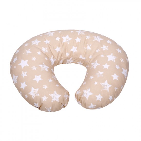 Breastfeeding pillow happy little stars beige Breastfeeding pillow happy little stars beige