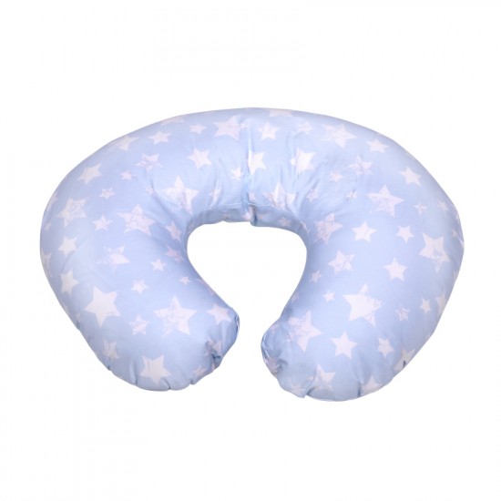 Breastfeeding pillow happy little stars blue