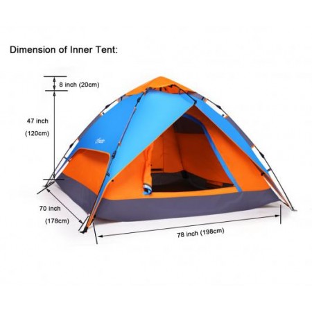 GROUP FAMILY 3 IN 1 TENT GO"N"CAMP