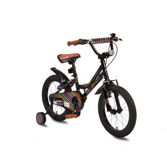 Bicycle 16 Little Princess Black (Gift front and rear lights)